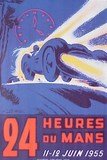 affiche 24h du mans 1955
