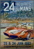 affiche 24h du mans 1962