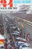 affiche 24h du mans 1969