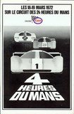 affiche 4h du mans 1972