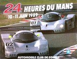 affiche 24h du mans 1989