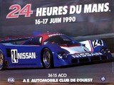 affiche 24h du mans 1990